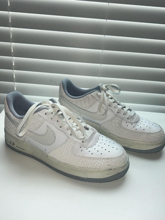 Nike Shoes - Nike White and Grey Low-Top Sneakers